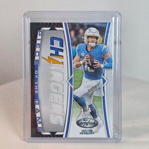 2024 Panini Certified Justin Herbert Piece Of The Game Patch Card 21/50 Chargers